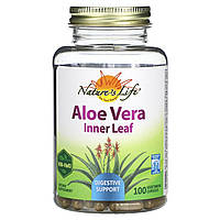Алоэ Вера Nature's Herbs, Алоэ Вера, внутренний лист, 100 вегетарианских капсул Доставка від 14 днів -