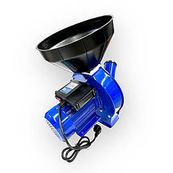 Зернодробарка - кормоподрібнювач МЛИН-ОК 3, крупорушка для зерна (з кнопкою для ввімкнення)