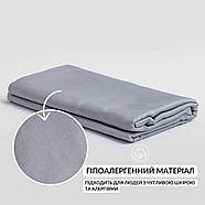 Підковдра 145х215 см сатин бавовна натуральна TM IDEIA в упаковці сірий v-50, фото 3