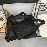 Нагрудна сумка 3027 чорна, фото 2