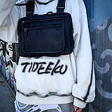 Нагрудна сумка 3027 чорна, фото 4