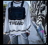 Нагрудна сумка 3027 чорна, фото 6