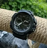 Тактические мужские часы Skmei 1343 (All Black) чёрного цвета, 50м, 50атм, пластик, будильник, спортивные