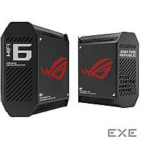 Маршрутизатор ASUS ROG Rapture GT6 2PK black AX10000 3xGE LAN 1x2.5GE WAN 1xUSB 3.2 g1 (GT6(B-2-PK))