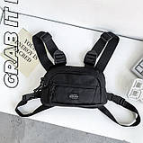 Нагрудна сумка 5009 TOYU BAG чорна, фото 4