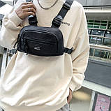 Нагрудна сумка 5009 TOYU BAG чорна, фото 6