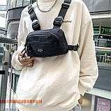 Нагрудна сумка 5009 TOYU BAG чорна, фото 5