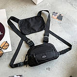 Нагрудна сумка 5009 TOYU BAG чорна, фото 2