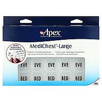 Таблетніци Apex, MediChest, Large, 1 Count, оригінал. Доставка від 14 днів