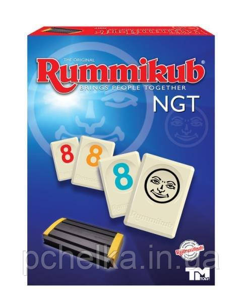 ХІТ! Настільна гра Руммікуб дорожня версія з пластиковим кейсом, Rummikub NGT Travel TM TOYS Польща