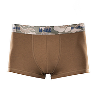 M-Tac трусы 93/7 Coyote Brown, хлопок, широкий эластичный пояс, плоские трикотажные швы