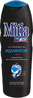 Гель для душу та шампунь 2в1 чоловічий Mitia Аквамарин 400 мл
