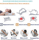 Ортопедична подушка для сну з ефектом пам'яті Memory Foam Бамбук 60х40х12 см Подушка ортопедична з пам'яттю, фото 5