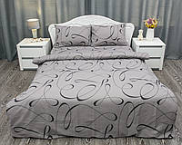 Постільна білизна двоспальна Ютерра EG-1018 сіра, двоспальний комплект