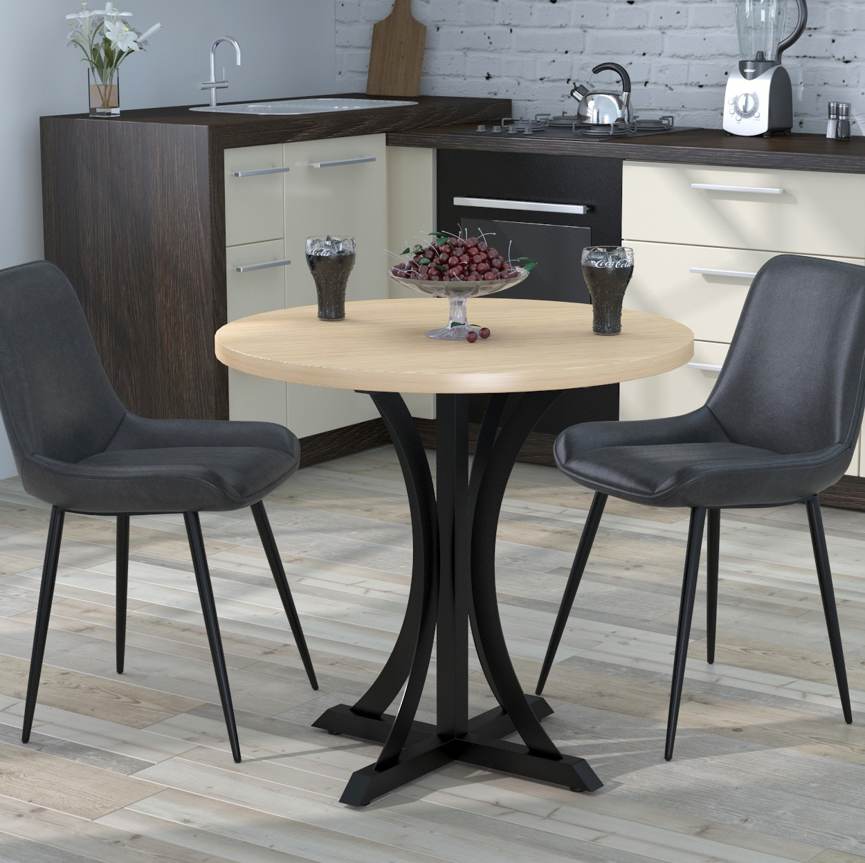 Круглий обідній стіл Ральф TM Loft design