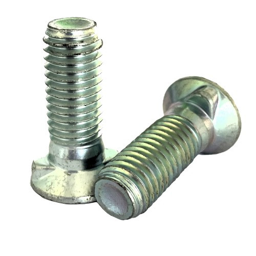 Болт М12х35 із двома упорами клас міцності 10.9 оцинкований Unibolt, фото 1