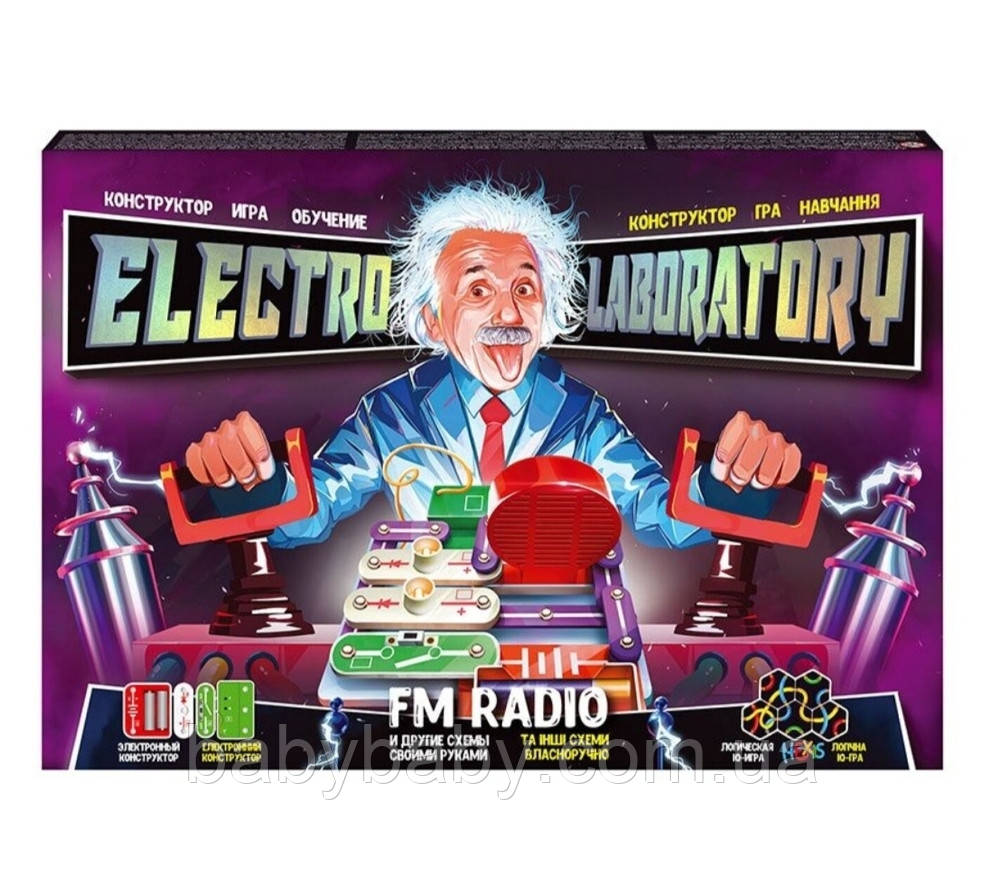 Електронний конструктор "Electro Laboratory. FM Radio" Elab-01-01 (5) "Danko Toys", ОПИС УКР/РОС. МОВАМІ