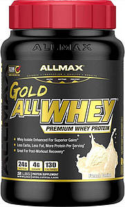 Протеїн сироватковий AllMax Nutrition AllWhey Gold 907 г ( смак ваніль )