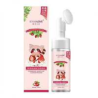 Пенка-мусс для умывания SERSANLOVE Strawberry Amino Acid Cleanser Mousse с экстрактом клубники 150 мл