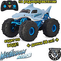 Машинка на радіокеруванні Spin Master Monster Jam Official Megalodon Акула Мегалодон, монстр-трак всюдихід 1:15 Оригінал