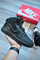Зимние мужские кроссовки черные Nike Lunar Force