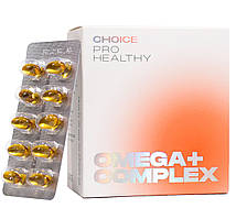 OMEGA COMPLEX +
Омега-3, -6, -9, Чойс Choice, Made in Ukraine, 60 капсул
