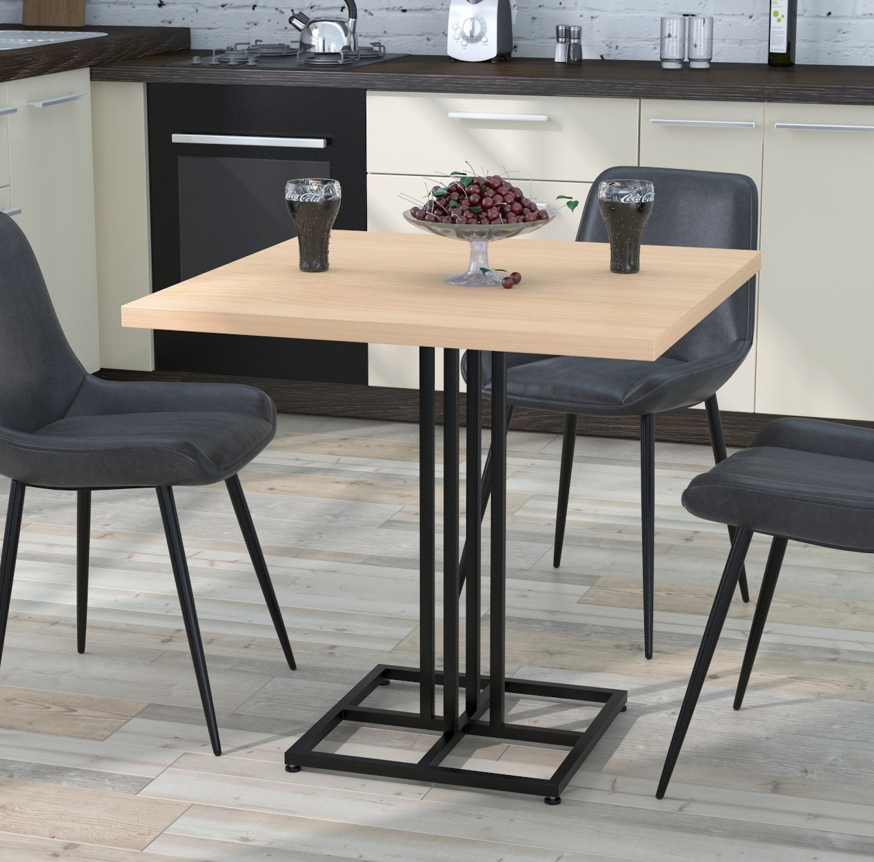 Квадратний обідній стіл Тревор TM Loft design