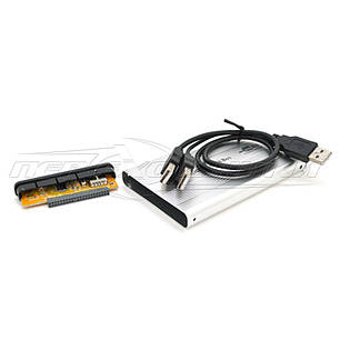 Внешний карман для HDD 2.5" IDE USB 2.0,серебро, фото 1