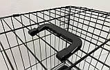 Клітка вольєр переноска для собак металева розкладна Розмір М 60x45x51 см, фото 4