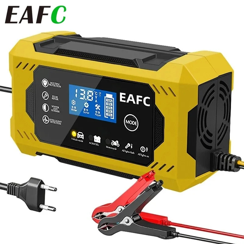 Імпульсний зарядний пристрій EAFC PULSE REPAIR CHARGER 12 V 6 A для акумуляторів (новлена версія)