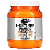 L-глютамин NOW Foods, спортивное питание, в порошке, 1 кг (2,2 фунта) Доставка від 14 днів - Оригинал