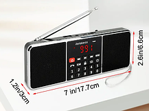 Радіоприймач RETEKESS TR602 портативний /AM /FM/ BLUETOOTH/ MP3/ TF/USB/Li-Ion, фото 4