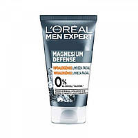 Чоловічий засіб для очищення LOREAL PARIS men expert limpiador facial megnesium defense 100 ml, оригінал. Доставка від 14 днів