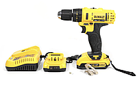 Надежная аккумуляторная дрель-шуруповерт Dewalt 24v DCD 791, Шуруповерт с набором инструментов, Дрель для дома