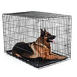 Клітка вольєр переноска для собак металева розкладна Розмір 122x76x83 см, фото 9