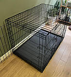 Клітка вольєр переноска для собак металева розкладна Розмір 122x76x83 см, фото 2