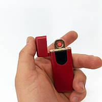 Электрозажигалка USB ZGP ABS, сенсорная зажигалка электрическая спиральная. ZP-961 Цвет: красный