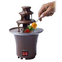 Шоколадний фонтан фондю Chocolate Fondue Fountain Mini TV-68 Коричневий, фото 3