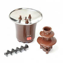 Шоколадний фонтан фондю Chocolate Fondue Fountain Mini TV-68 Коричневий, фото 3