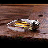 LED-лампа Едісона C-35 (4w) E-27 (AMBER)"NEW" filament