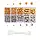Набір намистин для творчості Finding Органайзер намистин резинка Сталисті золотаві 13см х 7см х 2.2см 1250 шт, фото 2