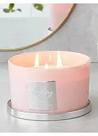 Свеча ароматизированная Pepco Home Luxury Candle Cranberry Tea (розовая), 1 шт