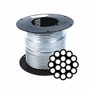 Трос сталевий оцинкований 2 мм/200м