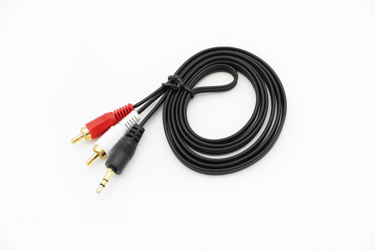 Аудіо кабель AV 3.5 Jack (тюльпан 2), 1.5 m