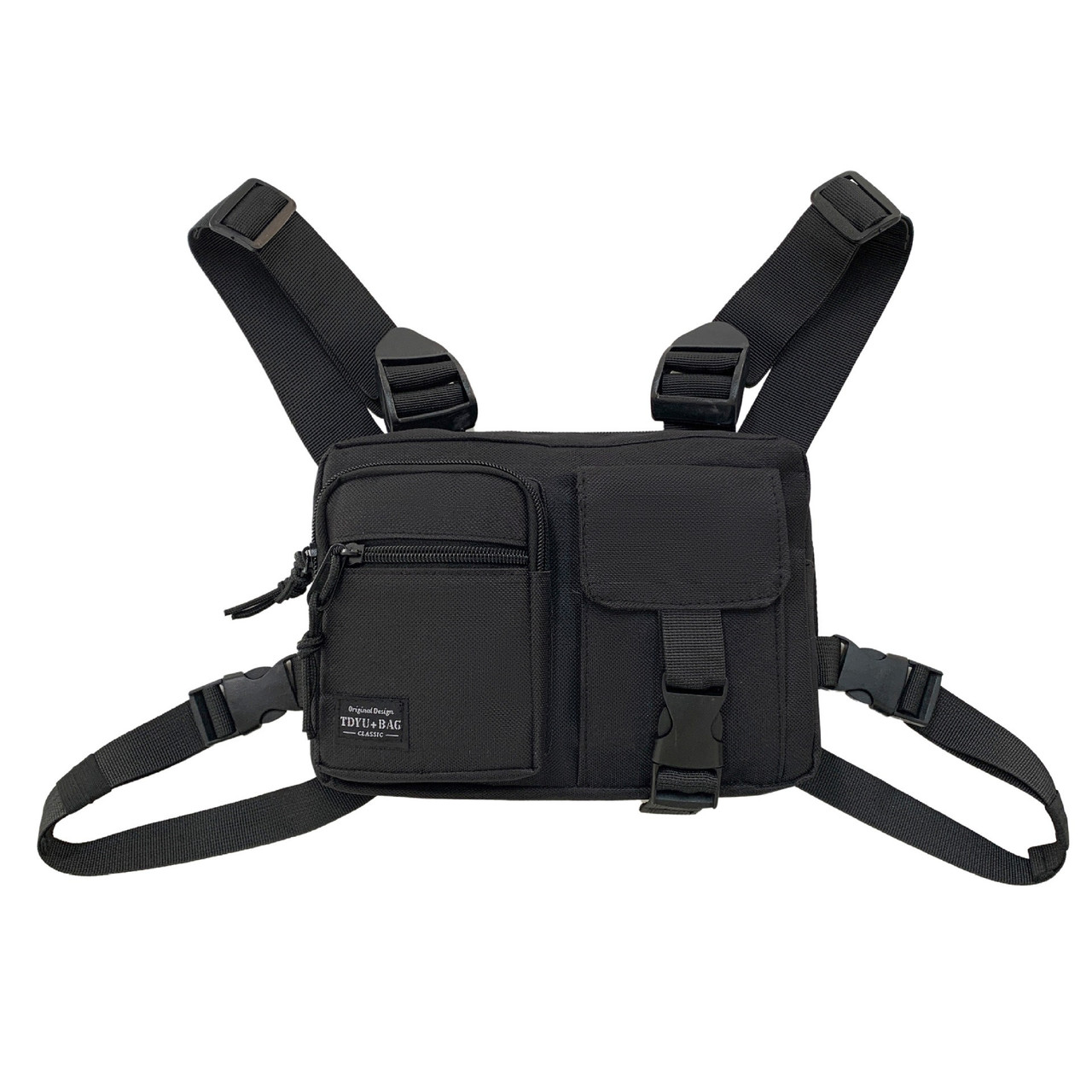 Нагрудна сумка 5008 TOYU BAG чорна, фото 1
