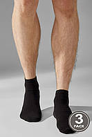 Шкарпетки чоловічі Legs бавовняні (3пари) 39-42(р) чорний SOCKS MEN COTTON LOW