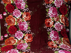 Плед двоспальний мікрофібра 180*210 см, простирадло ковдра покривало велике для ліжка