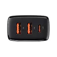 Сетевое зарядное устройство Baseus Compact Quick Charger 2U+C 30W EU Черный (ccxj-e01)