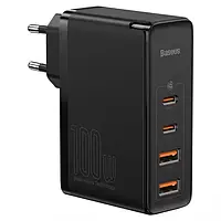 Сетевое зарядное устройство Baseus GaN2 Pro Quick Charger 2C+2U 100W Black (ccgan2p-l01)