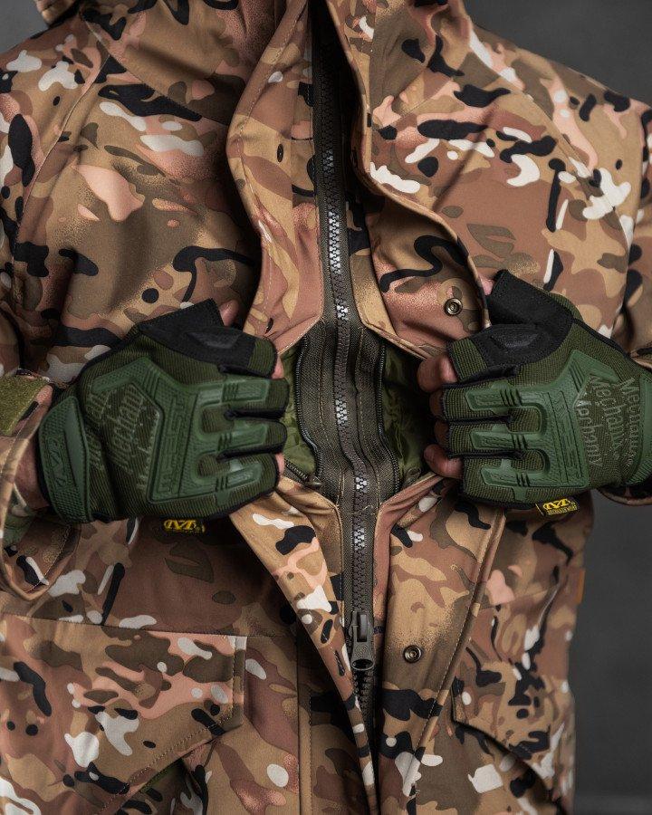Зимний утепленный тактический бушлат Пиксель, штурмовая военная куртка с капюшоном грета на флисовой подкладке 3XL - фото 2 - id-p2075740794